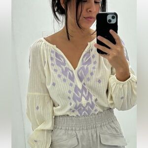 Anthropologie Cotton Boho Top